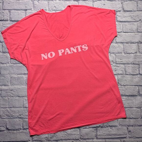 Show Me Your Mumu ‘No Pants’ Tee in Pink - Picture 1 of 7